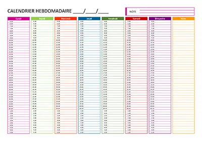 Office weekly task manager template Word 08