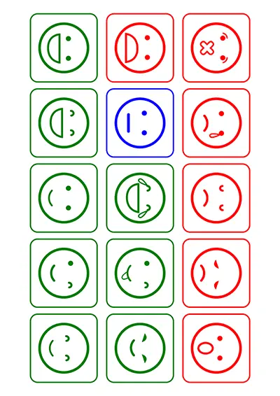 Preschool feelings and empathy flashcards printable PDF 03