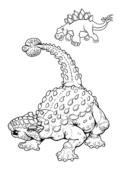 Cute T-Rex dinosaur outline stencil for kids 04