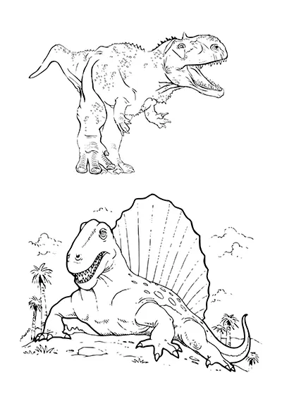 Gabarit dinosaure papier pour activité manuelle 05