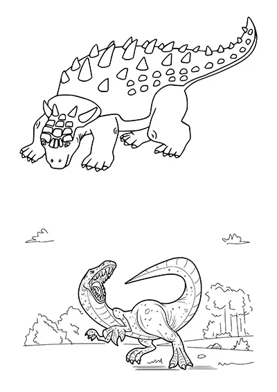 Printable Diplodocus dinosaur pattern PDF 10