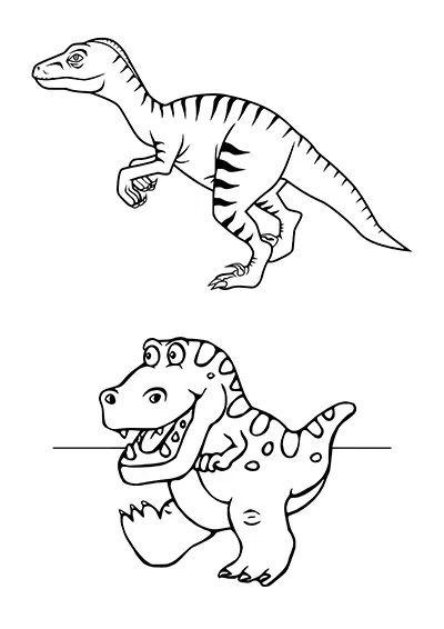 Modèle dinosaure à découper pour enfants 11