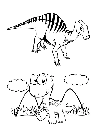 Gabarit de dinosaure à peindre fenêtre 13