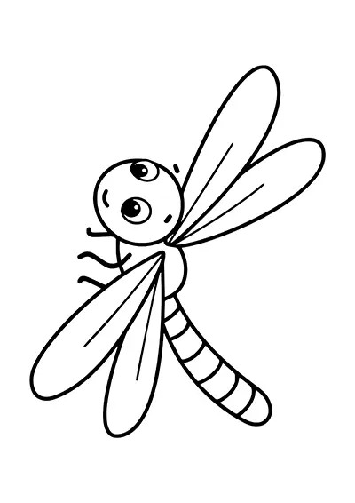 Modèle libellule découpage papier PDF gratuit 04