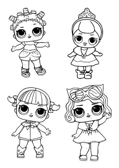 Free LOL Surprise printable PDF coloring sheet 03