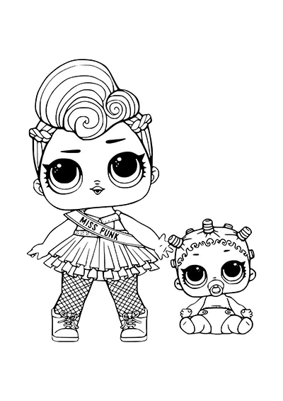 Printable LOL Surprise doll art project 05