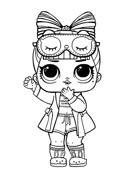 Popular LOL Surprise doll coloring page 06