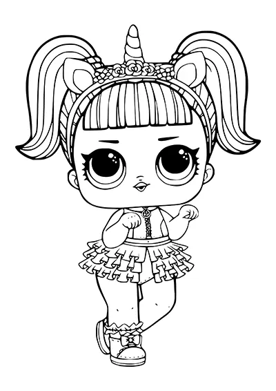 Free LOL Surprise doll stencils to print 08