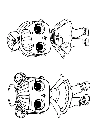 Cute printable doll character LOL 10
