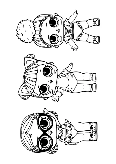 LOL Surprise series coloring pages 11
