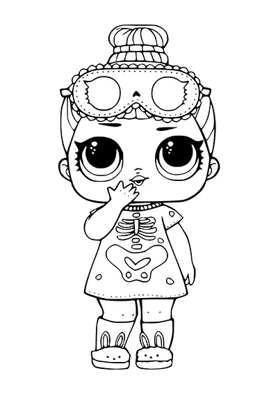 LOL doll sisters coloring page 19