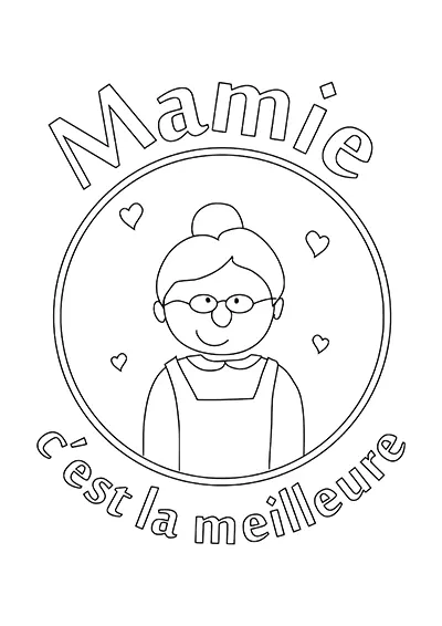 Cute coloring page for Mother's Day gift 03