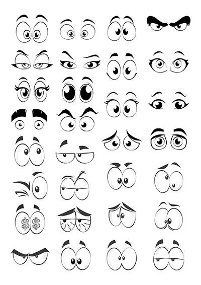 Yeux à imprimer 01