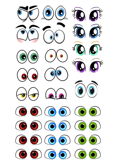 Yeux à imprimer 03