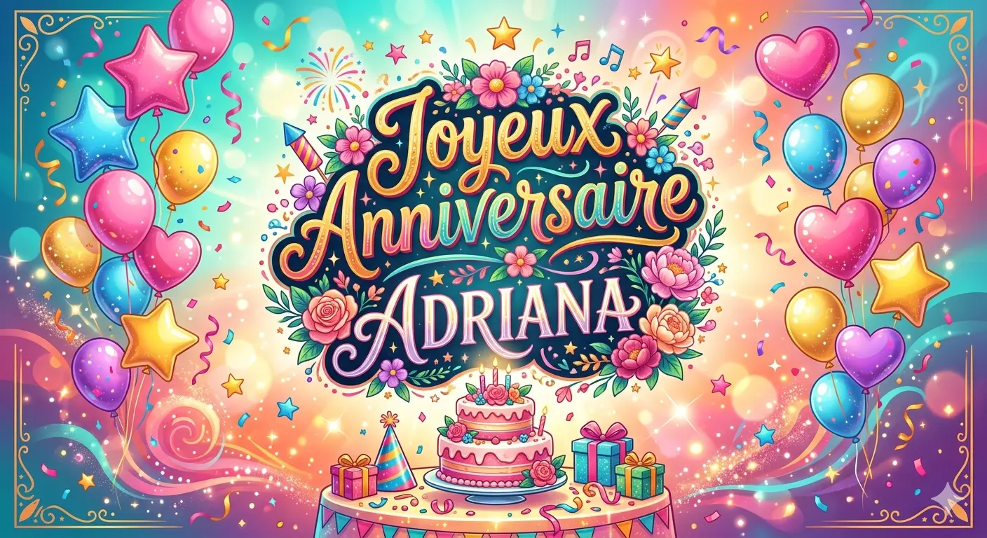 Joyeux Anniversaire Adriana