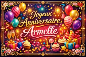 Joyeux Anniversaire Armelle