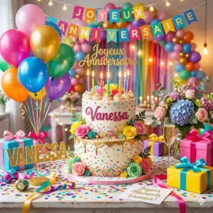 Joyeux Anniversaire Vanessa