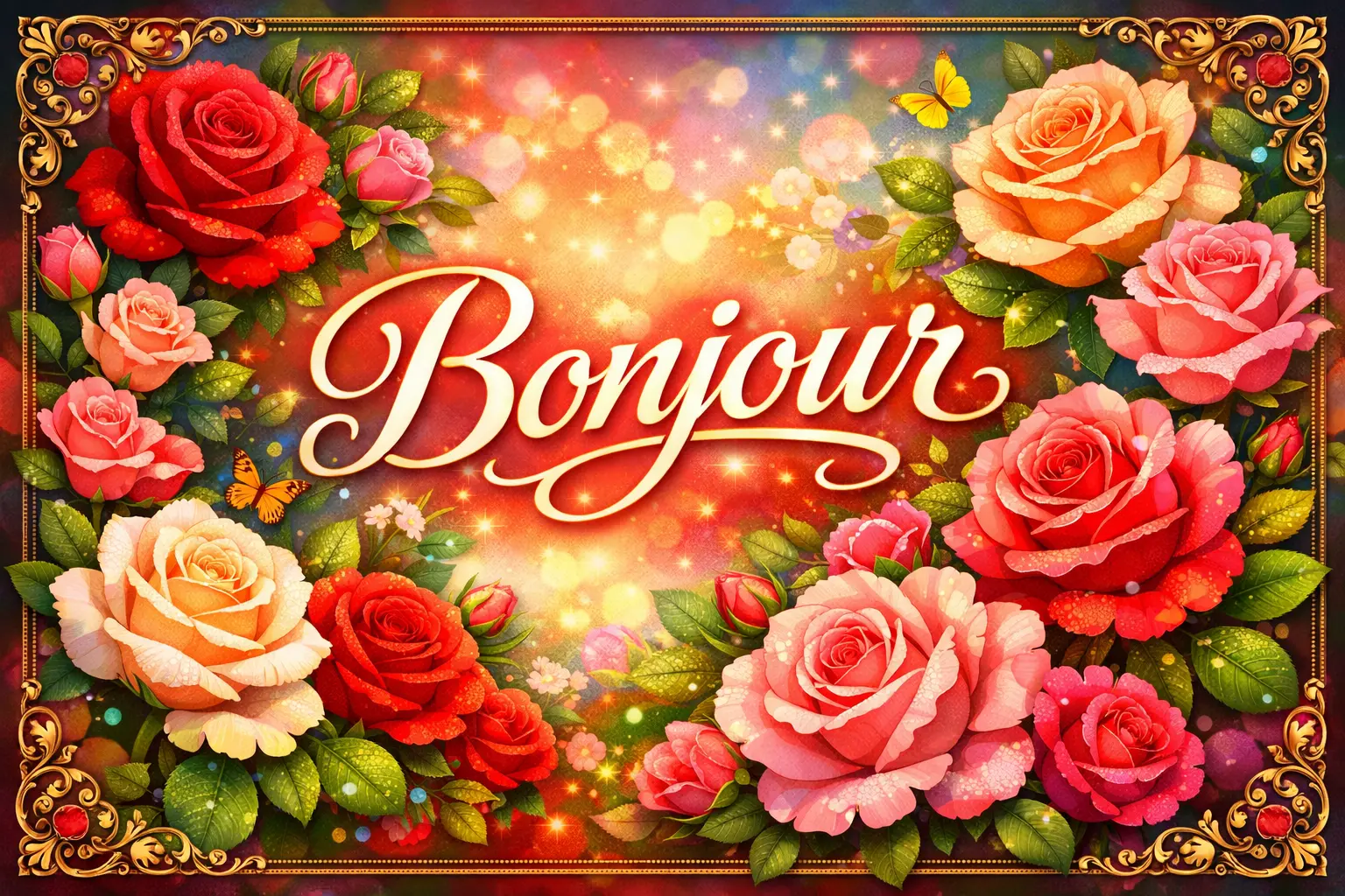 Bonjour roses