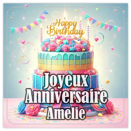 Joyeux Anniversaire Amelie