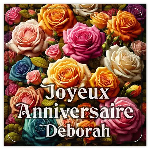 Joyeux Anniversaire Deborah