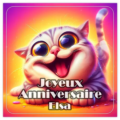 Joyeux Anniversaire Elsa
