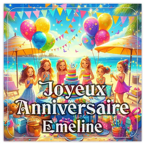 Joyeux Anniversaire Emeline