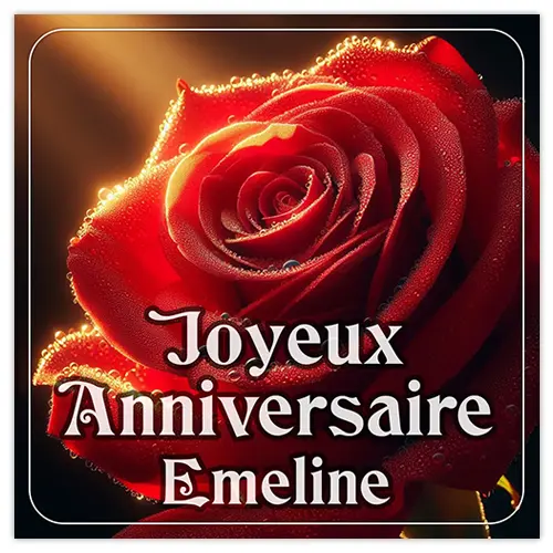 Joyeux Anniversaire Emeline