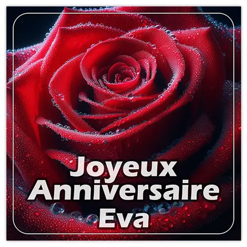 Joyeux Anniversaire Eva