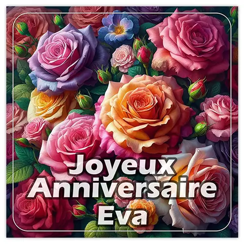 Joyeux Anniversaire Eva