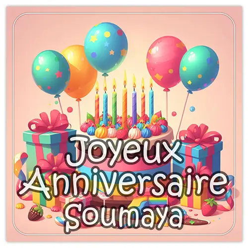 Joyeux Anniversaire Soumaya