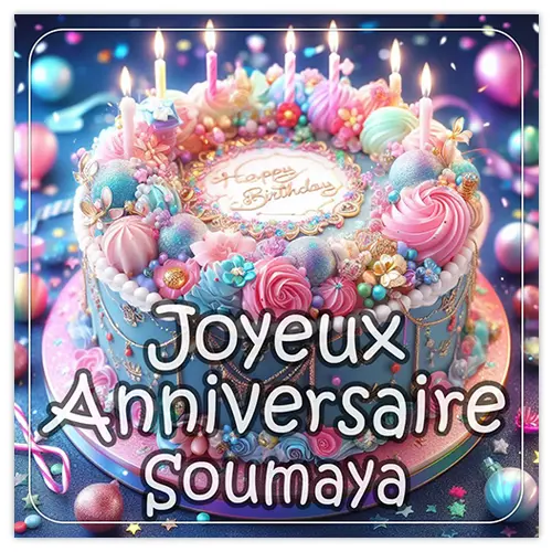 Joyeux Anniversaire Soumaya
