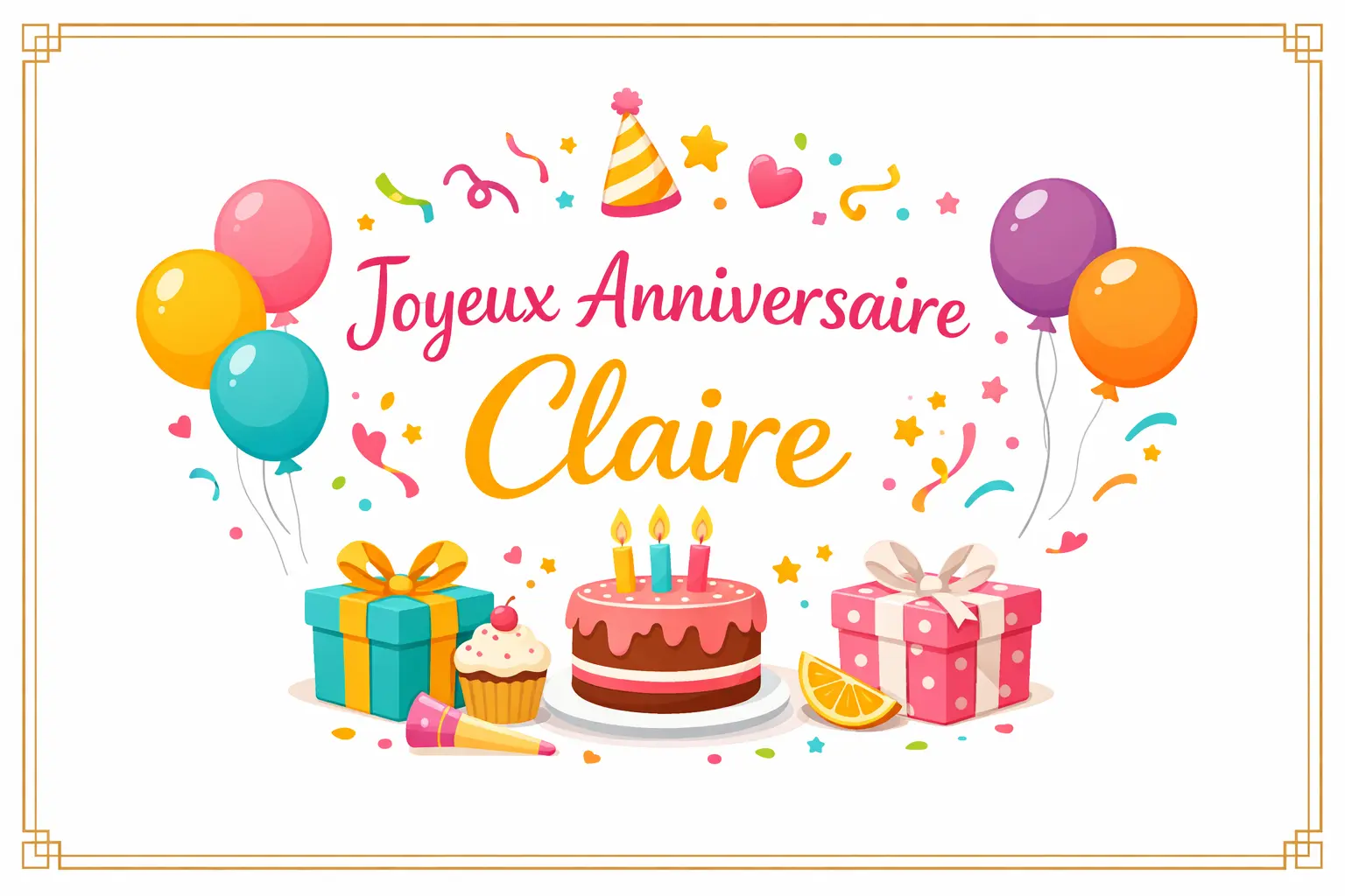 Joyeux Anniversaire Claire
