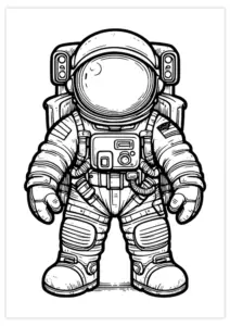 Astronaute ร imprimer astronaute-00