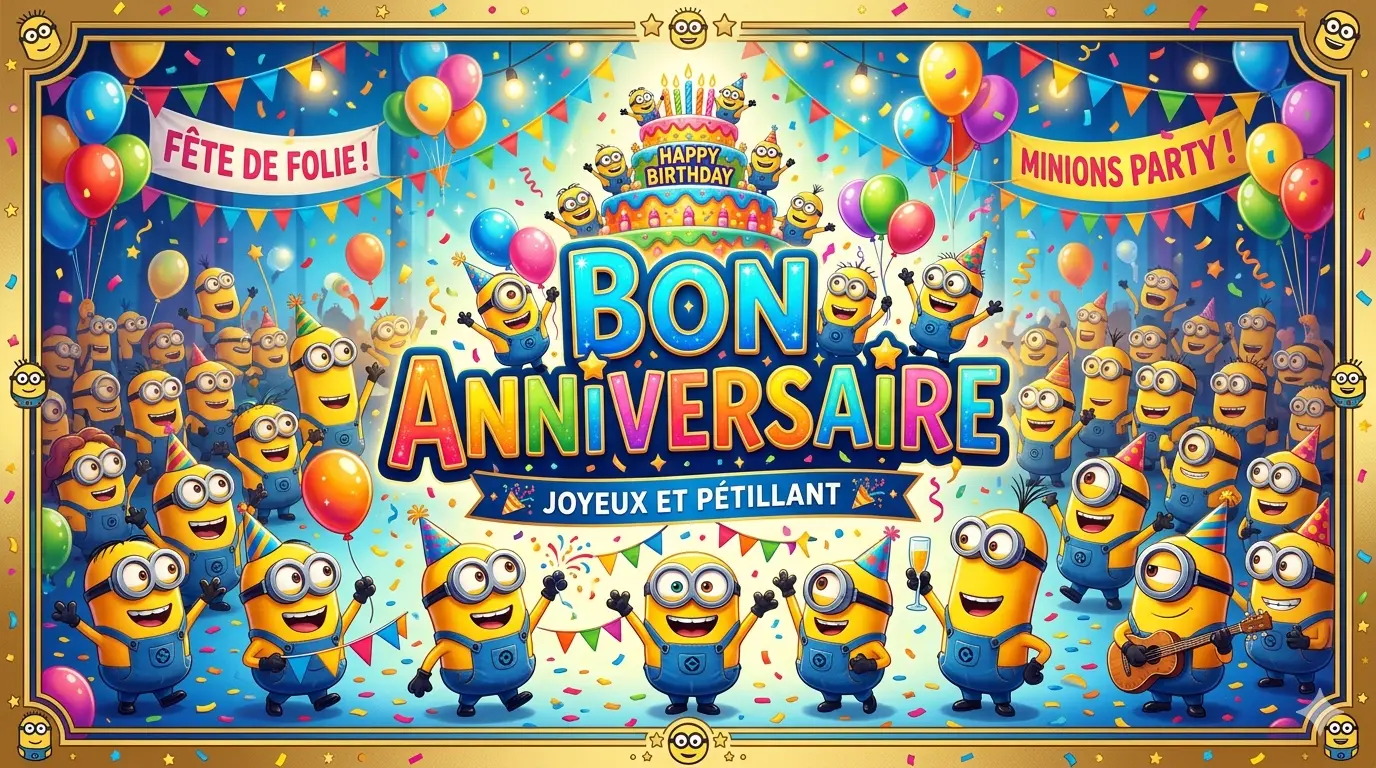Bon Anniversaire les minions