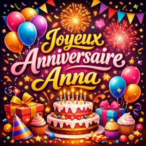 Joyeux Anniversaire Anna Joyeux Anniversaire Anna