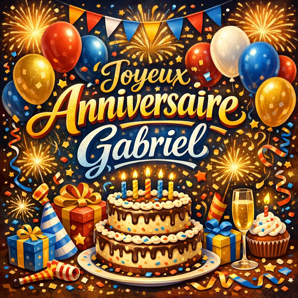 Joyeux Anniversaire Gabriel
