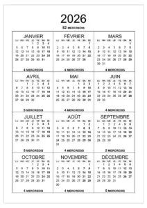 Calendar-2026-mercredis